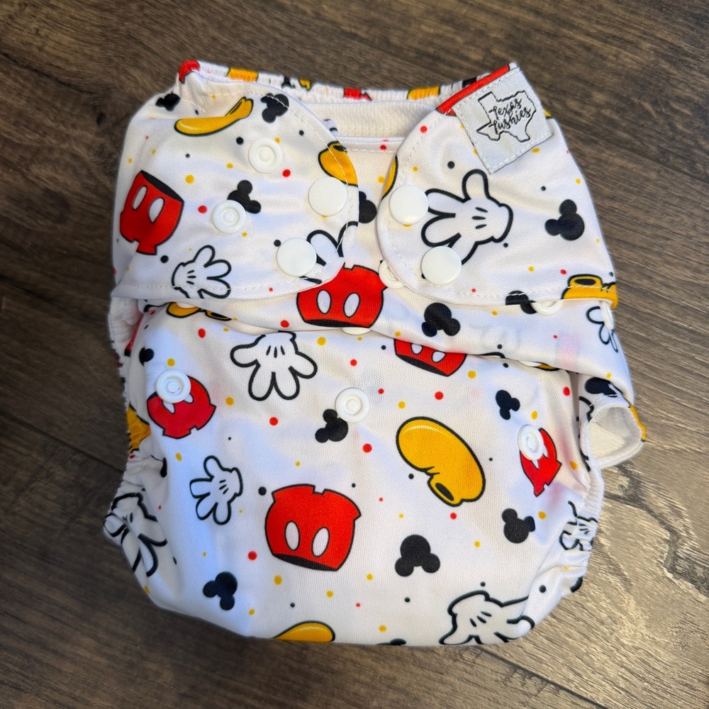 Mickey Themed Pocket Diaper - Texas Tushies
